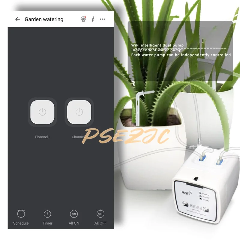 휴대 전화 원격 제어 WIFI 지능형 듀얼 펌프 발코니 - Automatic Plant Waterer 리뷰 및 가격